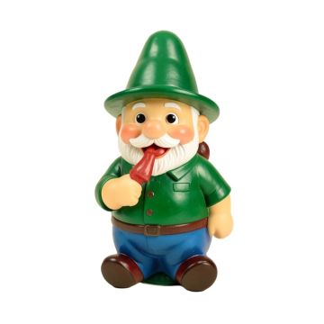 Smile For Me Solar Garden Gnome Statue