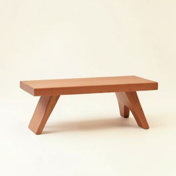 Birch Arc Indoor Bench (synthetic illustration; no displayed measurements)