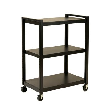 Meadow Canyon Empty Rolling Workshop Cart - Black