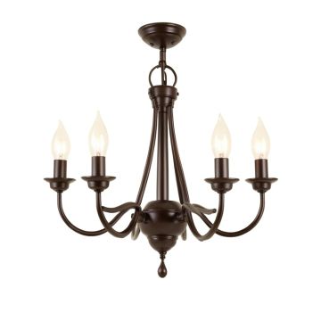 Keener 5 - Light Shaded Classic Chandelier