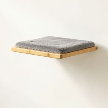 Birch Dale Wall-Mounted Cat Perch - Gray (synthetic illustration; no displayed measurements)