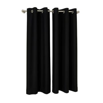 Shamir Solid Max Blackout Thermal Grommet Curtain Panels (synthetic illustration; no displayed measurements)