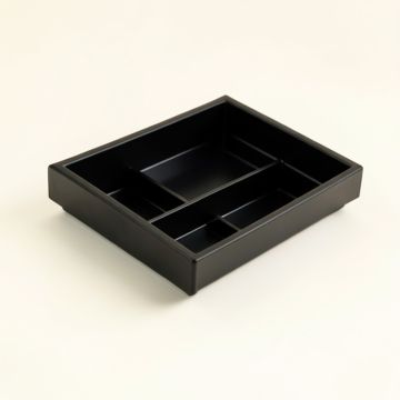 Pine Arc Empty Pantry Drawer Organizer Insert - Black (synthetic illustration; no displayed measurements)