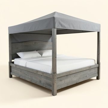 Locklear Low Profile Canopy Bed (synthetic illustration; no displayed measurements)