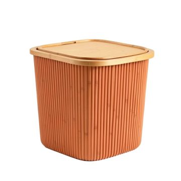 Oak Arc Laundry Hamper - Terracotta