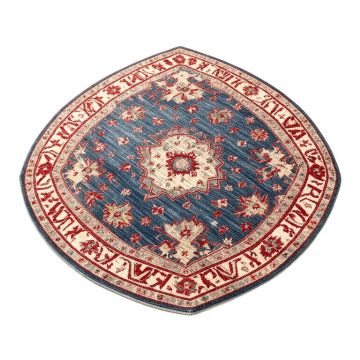 Mystic Modern Bohemian Southwestern Blue/Red/Ivory Area Rug