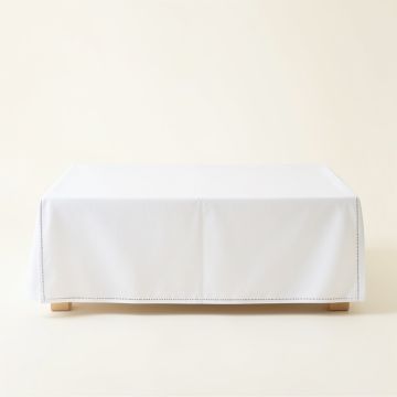Olive Crossing Flat Bed Sheet - White (synthetic illustration; no displayed measurements)