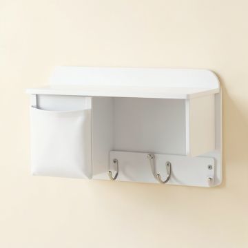 Dawn Arc Wall-Mounted Entryway Organizer Shelf (synthetic illustration; no displayed measurements)