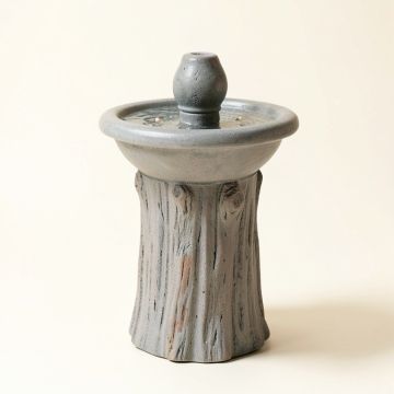 Fiber And Resin Tree Trunk Fountain With Led Light (synthetic illustration; no displayed measurements)