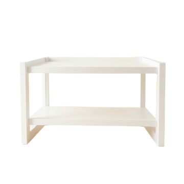 Cove Bend Empty Countertop Canister Rack - White