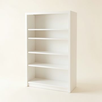 Shore Bend Freestanding Bookcase - White (synthetic illustration; no displayed measurements)