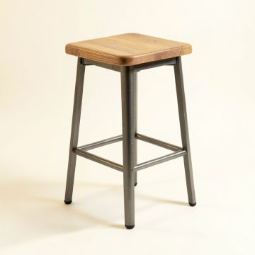 Cosmas Solid Wood Bar & Counter Stool (synthetic illustration; no displayed measurements)