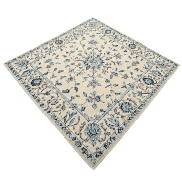 Boho Odesa Floral Ivory/Blue Area Rug