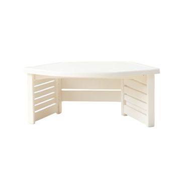 Brook Crossing Narrow Outdoor Storage Bench - White
