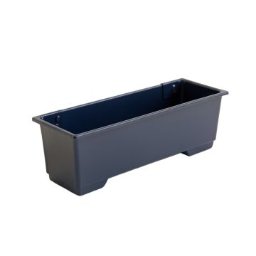 Pine Bridge Empty Railing Planter With Integral Brackets - Navy