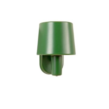 Bay Bridge Wall Sconce Mounted On A Plain Wall - Green