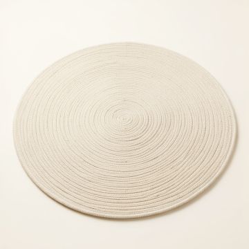 River Crest Round Area Rug - Cream (synthetic illustration; no displayed measurements)