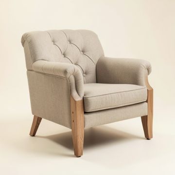 Alanna 30.5 '' Wide Tufted Chesterfield Chair (synthetic illustration; no displayed measurements)