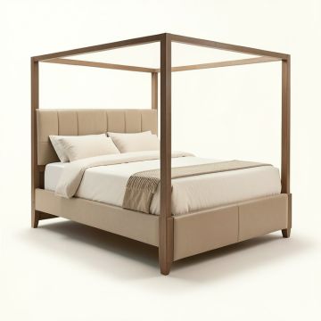 Mcnear Queen Low Profile Four Poster Bed (synthetic illustration; no displayed measurements)