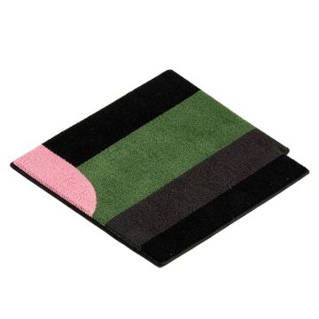 Hollyhocks 42.75 In . X 24.5 In . Non-Slip Outdoor Door Mat