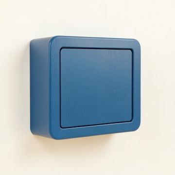 Shore Bluff Wall-Mounted Entry Cabinet - Blue (synthetic illustration; no displayed measurements)