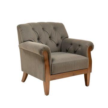 31 '' Wide Tufted Polyester Armchair (synthetic illustration; no displayed measurements)