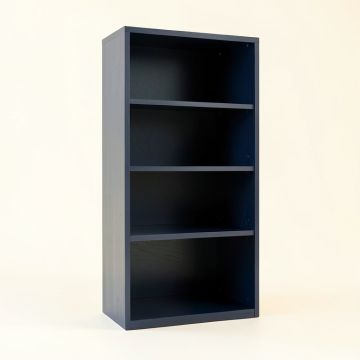 Maple Crest Narrow Cubby Tower - Navy (synthetic illustration; no displayed measurements)