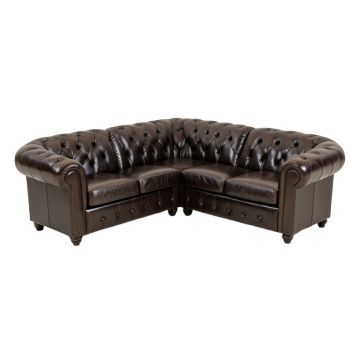 Tommy Classic Nailhead Chesterfield 2 Piece Living Room Set