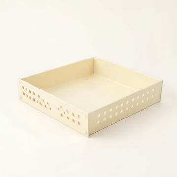 Pine Branch Empty Under-Desk Cable Tray - Cream (synthetic illustration; no displayed measurements)