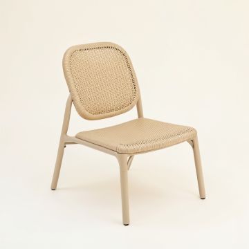 Dawn Bridge Outdoor Lounge Chair - Beige (synthetic illustration; no displayed measurements)