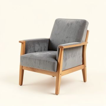 Ridge Canyon Upholstered Armchair - Gray (synthetic illustration; no displayed measurements)