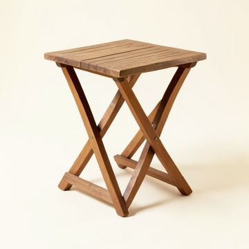 Legette Folding Wooden Side Table (synthetic illustration; no displayed measurements)