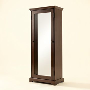 Askins Over The Door Jewelry Armoire With Mirror (synthetic illustration; no displayed measurements)
