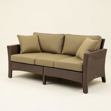 Orahh 28.5 '' Wide Outdoor Patio Sofa With Sunbrella Cushions (synthetic illustration; no displayed measurements)