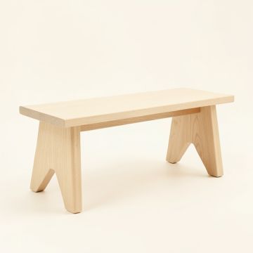 Elm Brook Indoor Bench - Ivory (synthetic illustration; no displayed measurements)