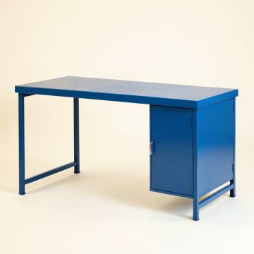 Elm Crossing Empty Workshop Workbench - Blue (synthetic illustration; no displayed measurements)