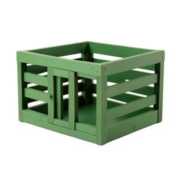 Rowan Bridge Empty Furniture-Style Pet Crate - Green