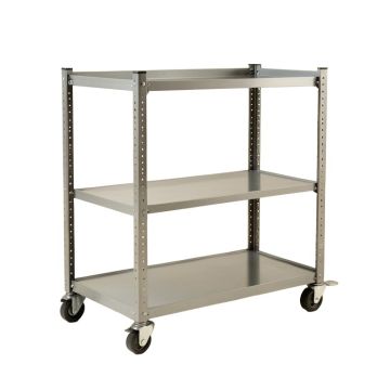Hill Dale Empty Rolling Workshop Cart - Gray
