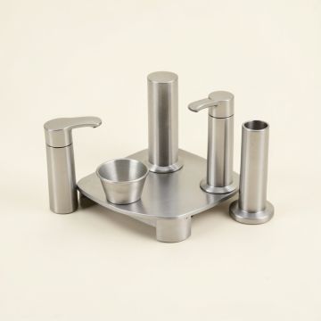 Rossland Stainless Steel 7 Piece Bathroom Accessory Set (synthetic illustration; no displayed measurements)