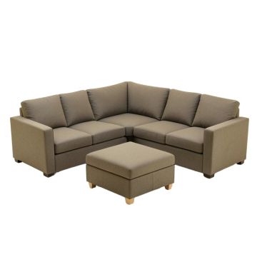Ewaoluwa 189 '' Wide Symmetrical Corner Sectional With Ottoman