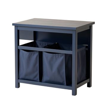 Moss Branch Laundry Sorting Station With Plain Removable Bags - Navy