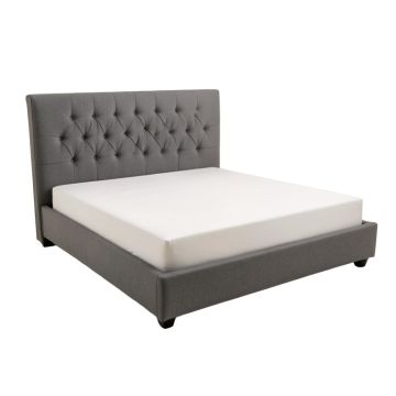 Crum Tufted Upholstered Low Profile Standard Bed