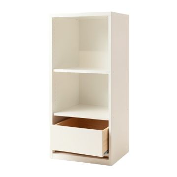 Hill Bend Narrow Cubby Tower - White
