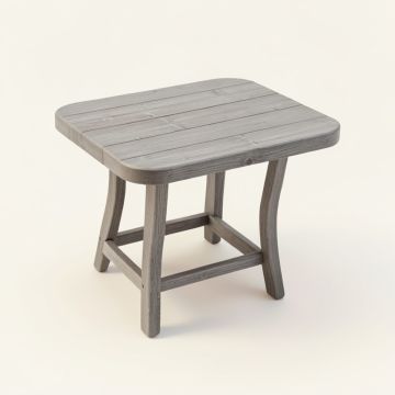 Moss Arc Compact Balcony Table - Gray (synthetic illustration; no displayed measurements)