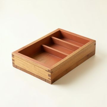 Wren Bend Empty Pantry Drawer Organizer Insert - Terracotta (synthetic illustration; no displayed measurements)