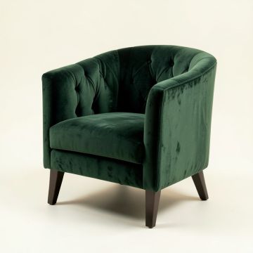 Tufted Velvet Side Chair (synthetic illustration; no displayed measurements)
