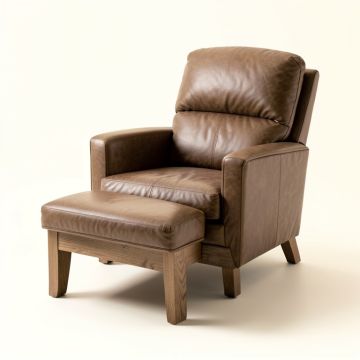 Ellesmere 26 '' Wide Lounge Chair And Ottoman (synthetic illustration; no displayed measurements)
