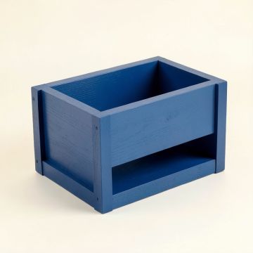 Reed Branch Empty Raised Planter - Blue (synthetic illustration; no displayed measurements)