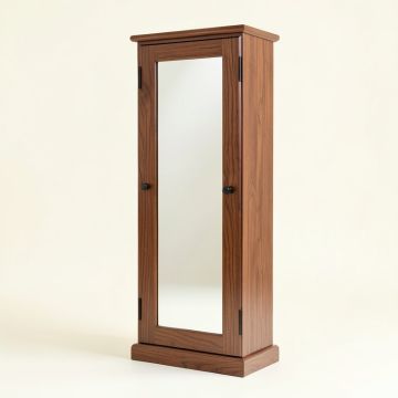 Maura Storage Organizer Over The Door/Wall Mounted Jewelry Armoire With Mirror (synthetic illustration; no displayed measurements)