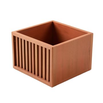 Flint Edge Empty Furniture-Style Litter Enclosure - Terracotta